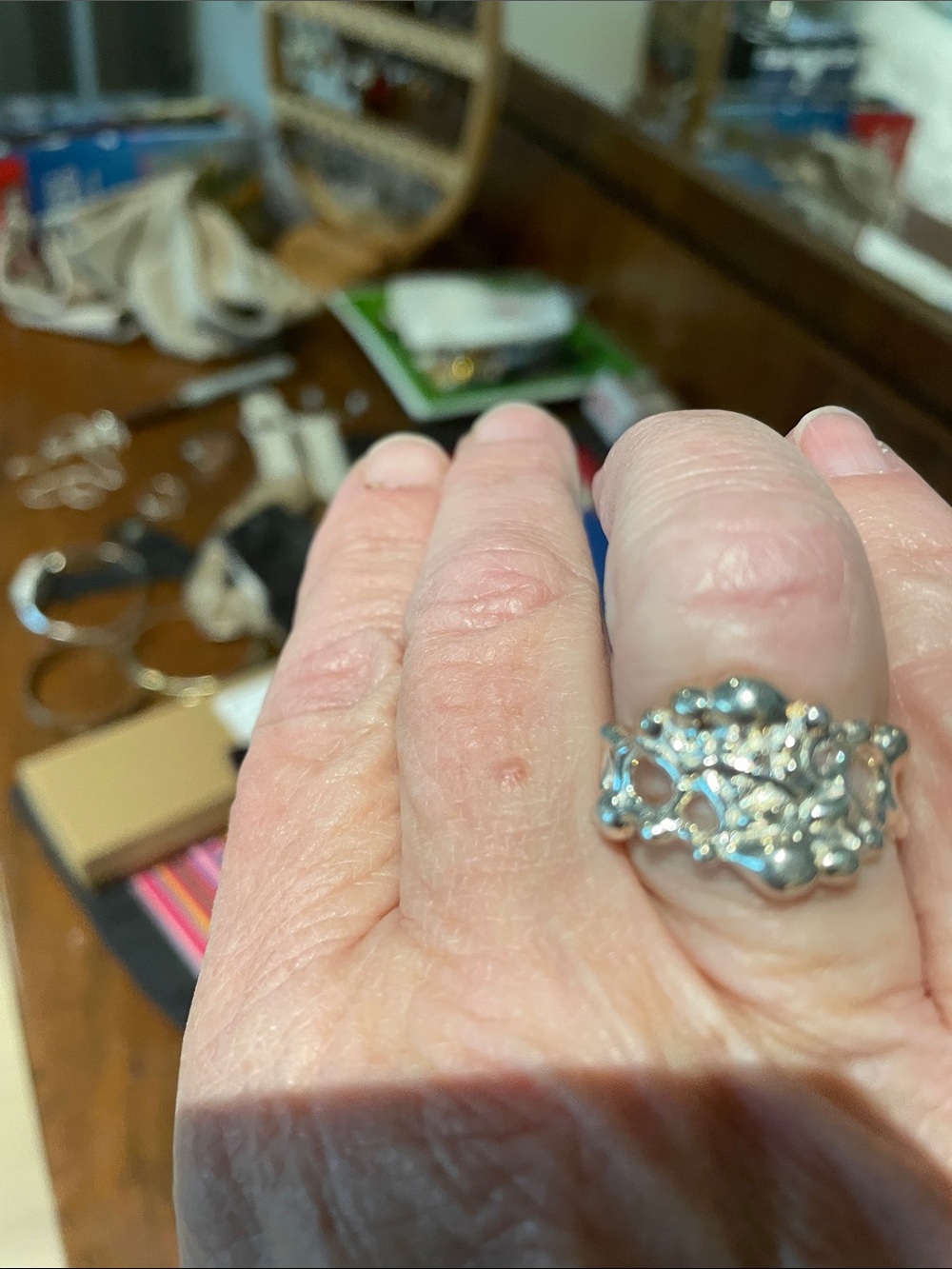 Sterling silver ring - Picture 2 of 4